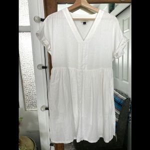NWOT Linen Mini Dress with Pockets!